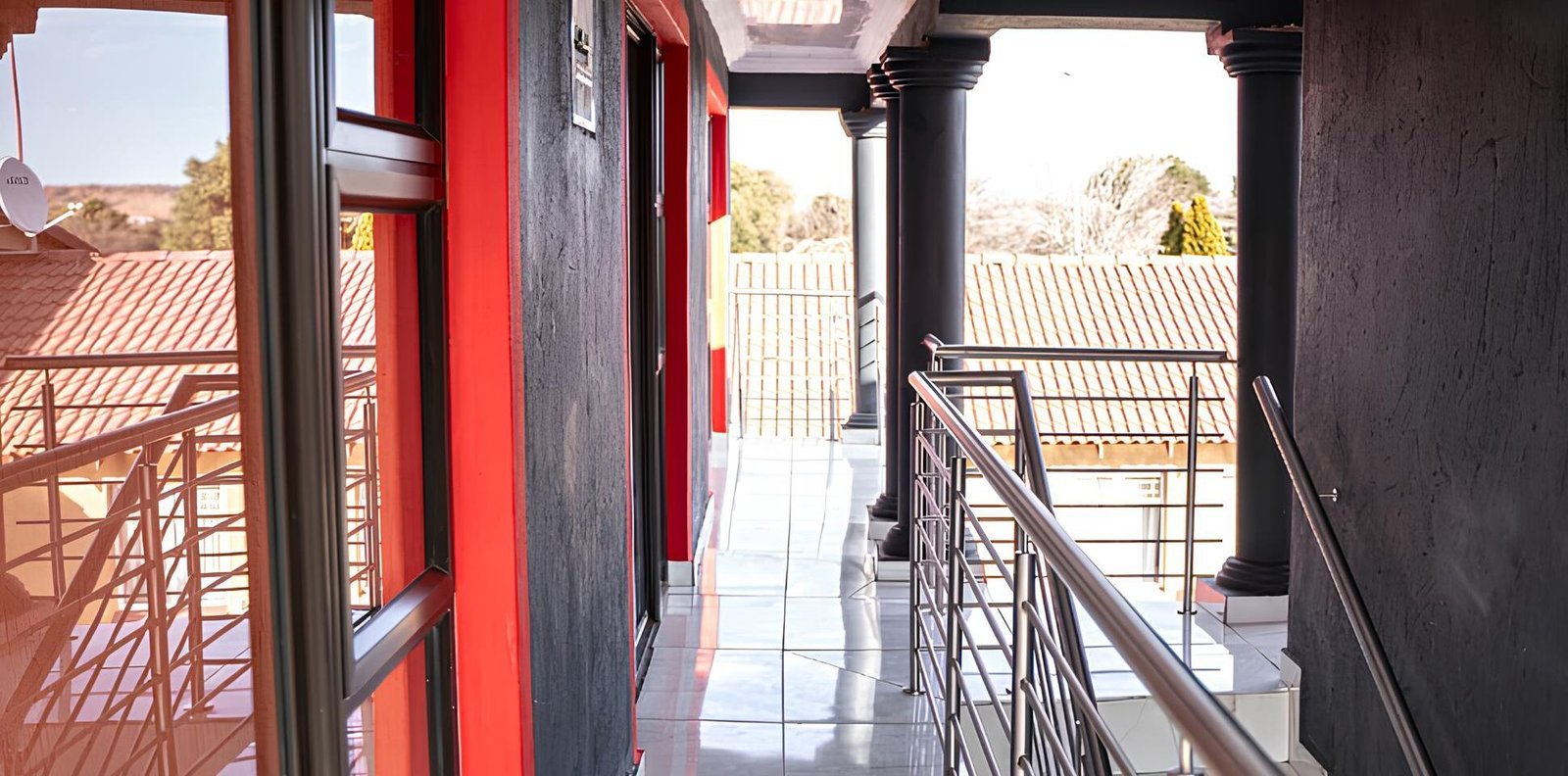 Milk and Honey Guest House walkway
